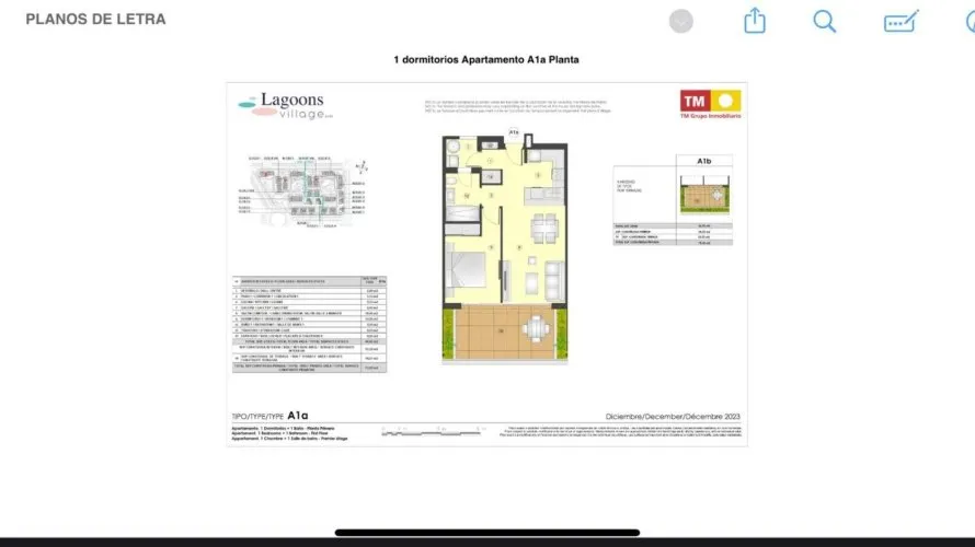 Apartamento de 1 dormitorio en Torrevieja, Spain No. 1390 № 5
