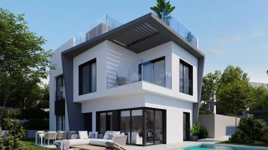 Villa de 4 dormitorios en Villajoyosa, Spain No. 733