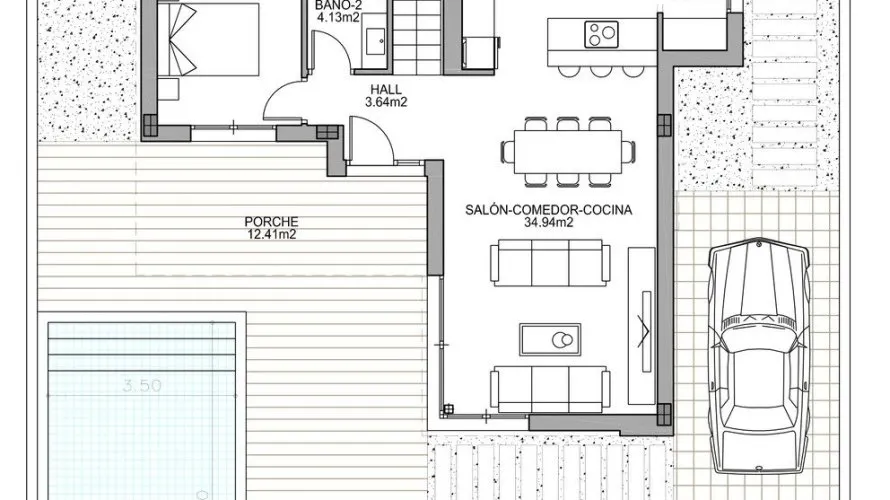 Villa de 3 dormitorios en Benijófar, Spain No. 308 № 2