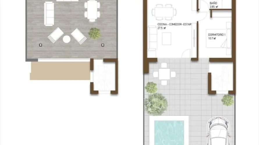 Villa de 2 dormitorios en Fuente Álamo de Murcia, Spain No. 1266 № 9