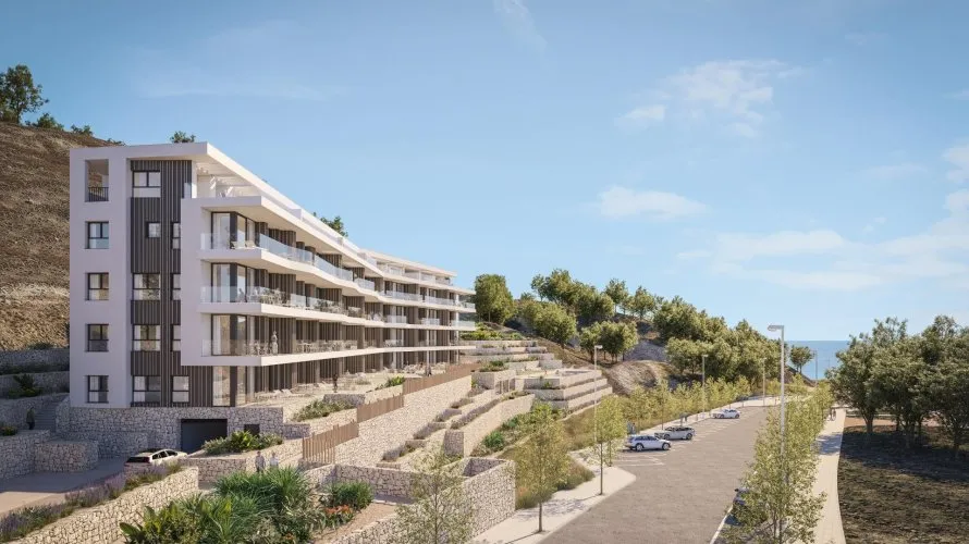 Apartamento de 2 dormitorios en Villajoyosa, Spain No. 2608