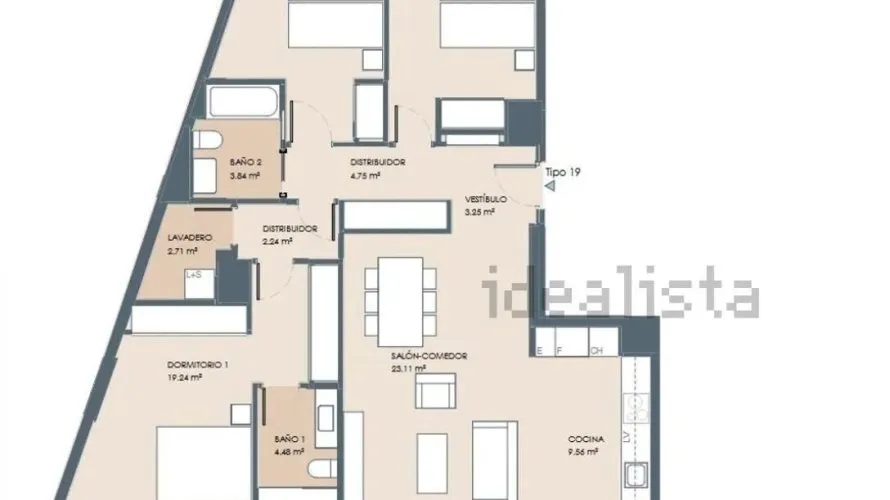 Apartment de 2 chambres à Valencia, Spain No. 867 № 23