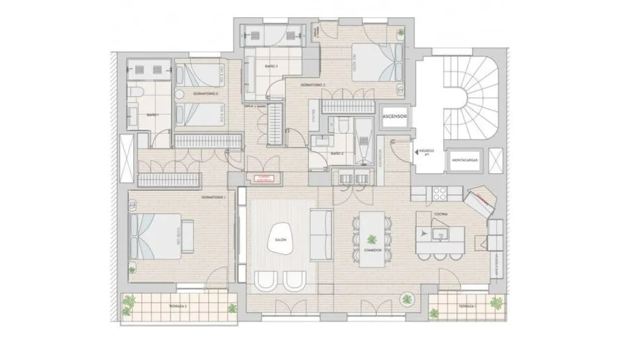 Apartment de 3 chambres à Madrid, Spain No. 786 № 12