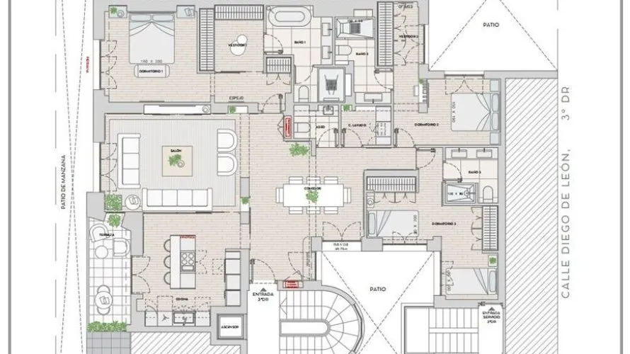 Apartment de 3 chambres à Madrid, Spain No. 697 № 22