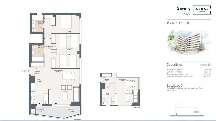 Apartment de 3 chambres à Alicante, Spain No. 1136 № 18
