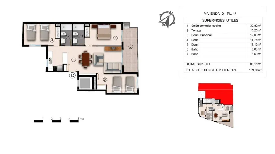 Apartment de 3 chambres à Alegria Residencial XX Torrevieja, Spain No. 70