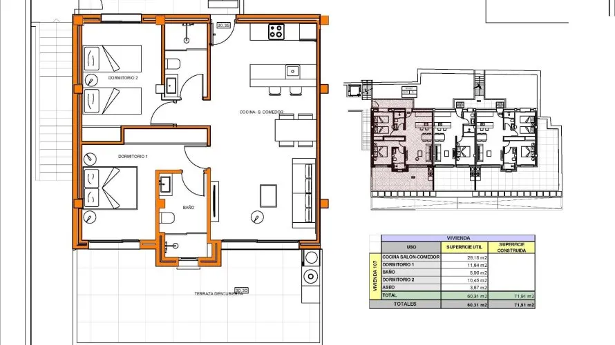 Apartment de 2 chambres à Xeresa, Spain No. 970 № 23