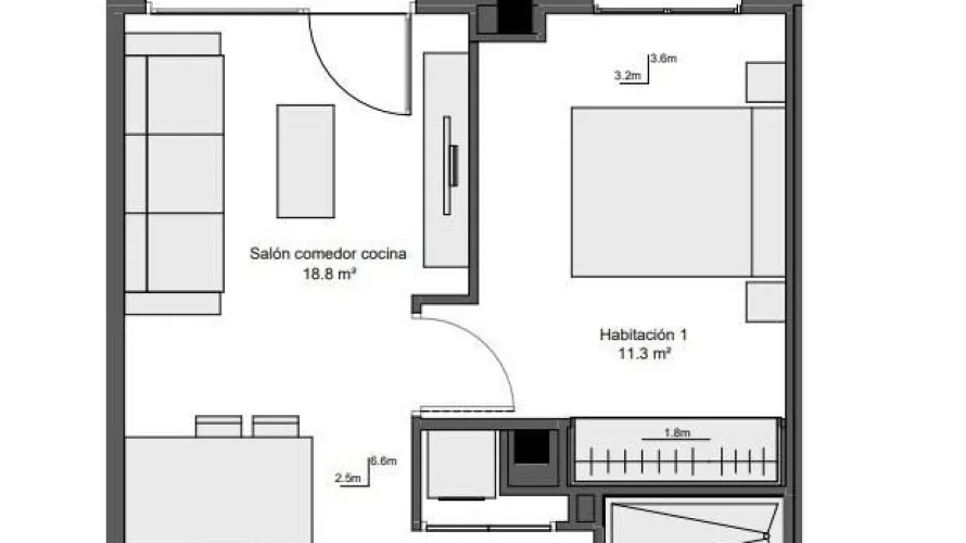 Apartment de 1 chambre à Paterna, Spain No. 1331 № 1