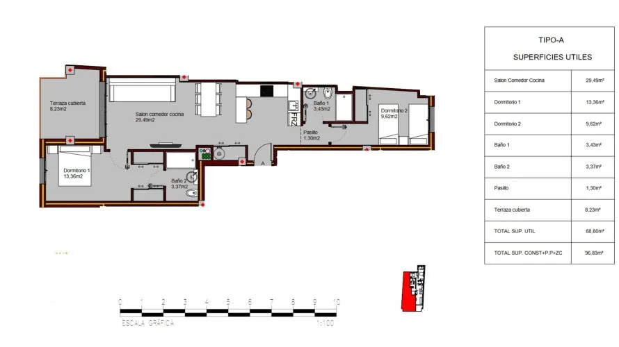 Apartment de 2 chambres à Alegria Residencial XIX Torrevieja, Spain No. 66
