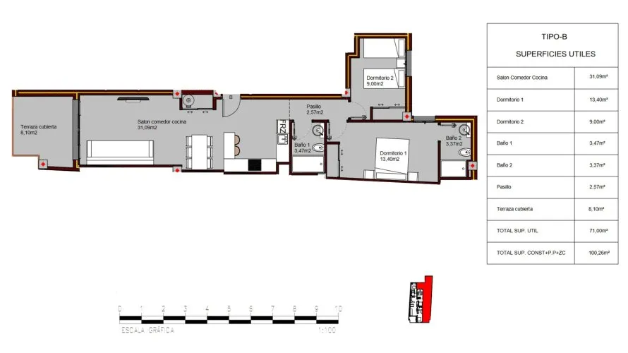 Apartment de 2 chambres à Alegria Residencial XIX Torrevieja, Spain No. 67