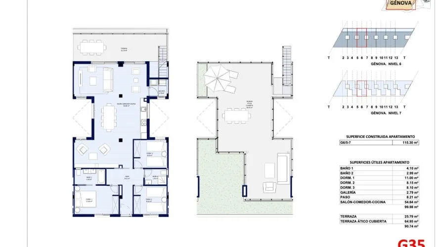 Пентхаус с 3 спальнями в Л'Альфас дель Пи, Испания №753 № 3