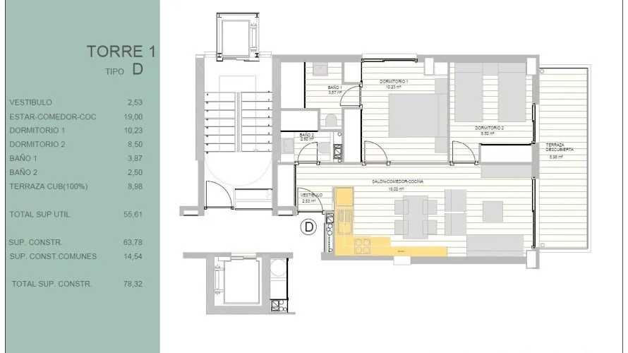 Квартира с 2 спальнями в Гуардамар-дель-Сегура, Испания №1325 № 4