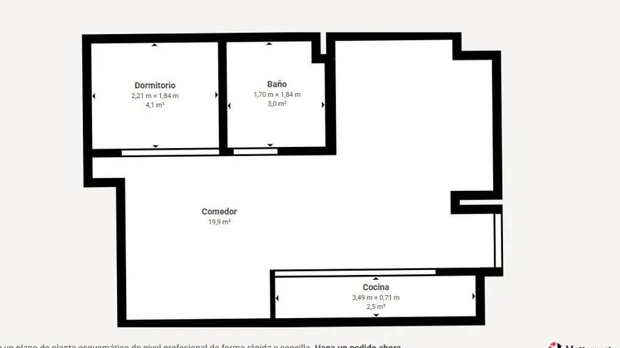 Квартира 33м² в Торревьеха, Испания №2098