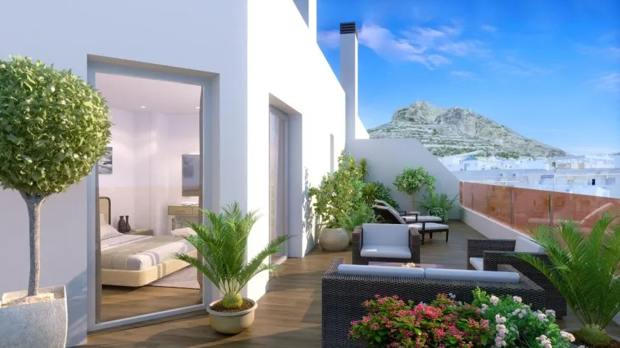 1 bedroom penthouse for sale, Alicante, Spain No. 625