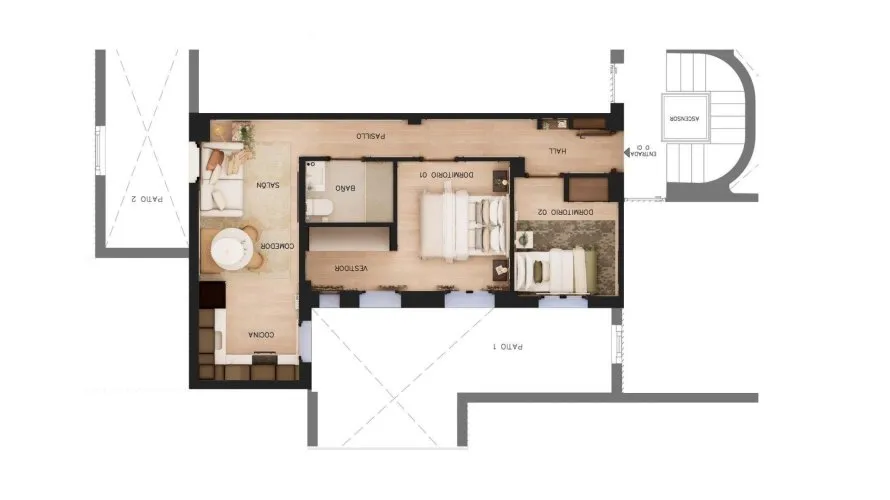 2 bedrooms apartment for sale, Madrid, Spain No. 942 № 19