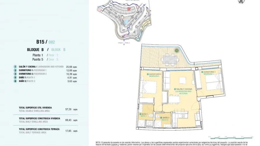 2 bedrooms apartment for sale, Aguilas, Spain No. 284 № 8