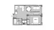 1 bedroom Apartment floor plan «ASJ0H» in Alegria Sun Juan
