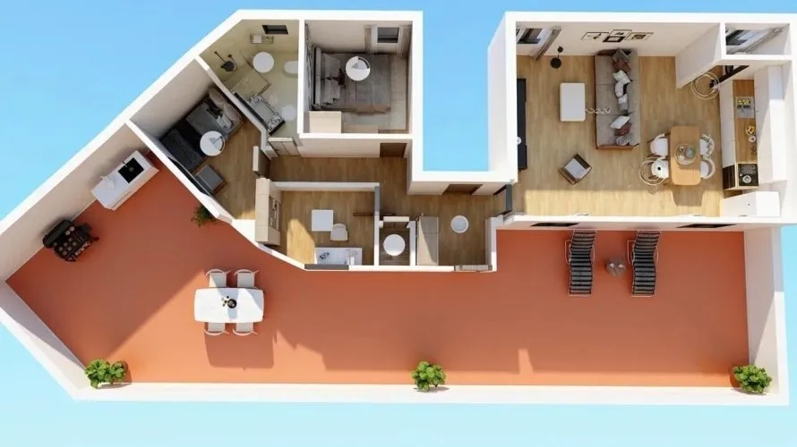 1 bedroom penthouse for sale, Manises, Spain No. 1424 № 1